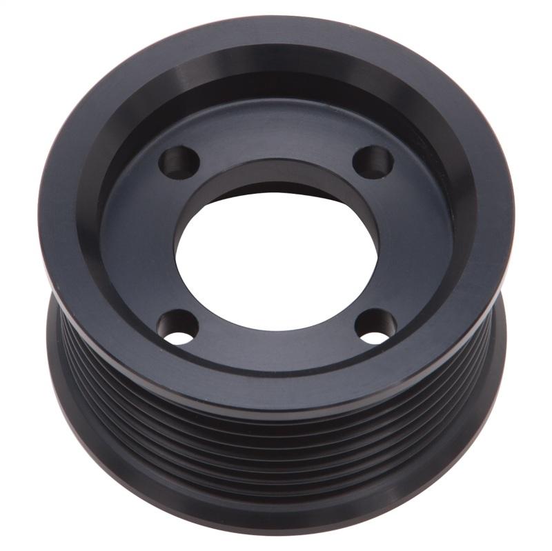 Edelbrock Pulley SC E_Force 2 75In 8 Rib Black 15871 Main Image