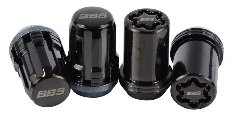 BBS McGard Lug Nut Set 12x1.25 Black - w/Locks LGM125I