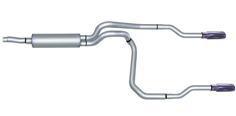 Gibson 02-03 Dodge Dakota SLT 3.9L 2.5in Cat-Back Dual Split Exhaust - Stainless 66511 Main Image