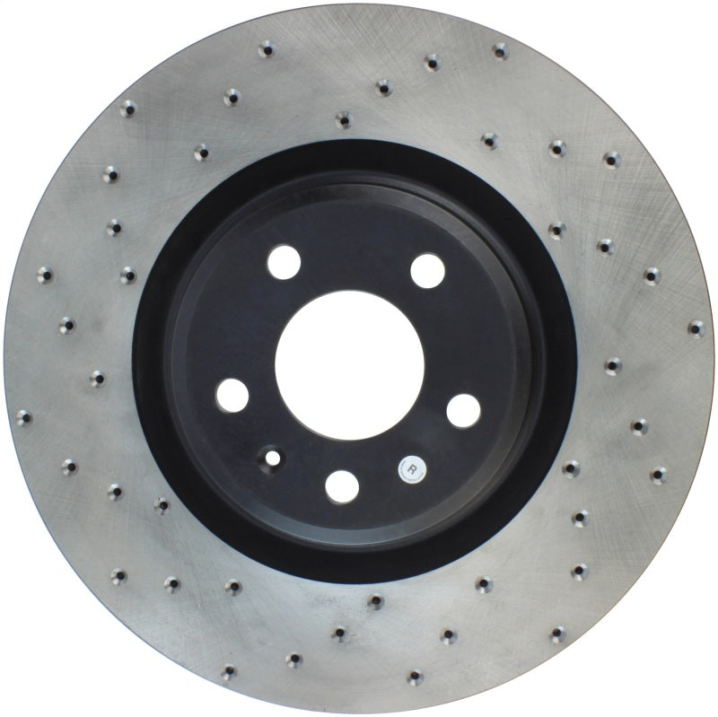 StopTech Sport Cryo Cross Drilled Brake Rotor; Rear Left