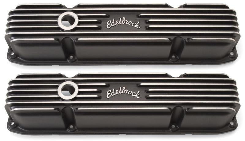 Edelbrock Valve Cover Classic Series Chrysler 383/440 CI V8 Black 41923 Main Image