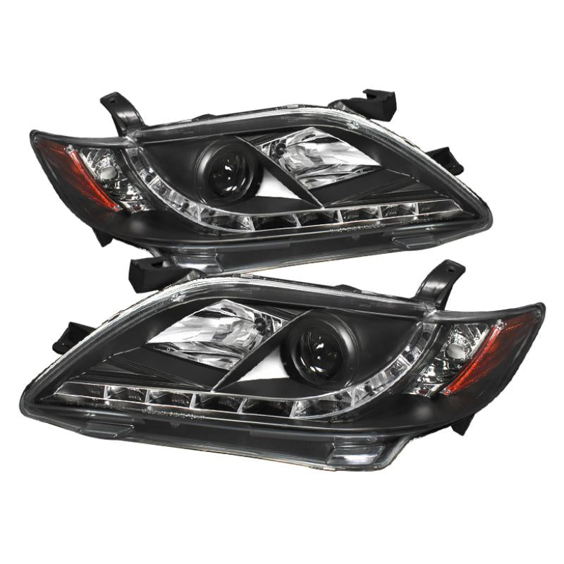 Spyder Toyota Camry 07-09 Projector Headlights DRL Black High H1 Low H7 PRO-YD-TCAM07-DRL-BK 5039422 Main Image