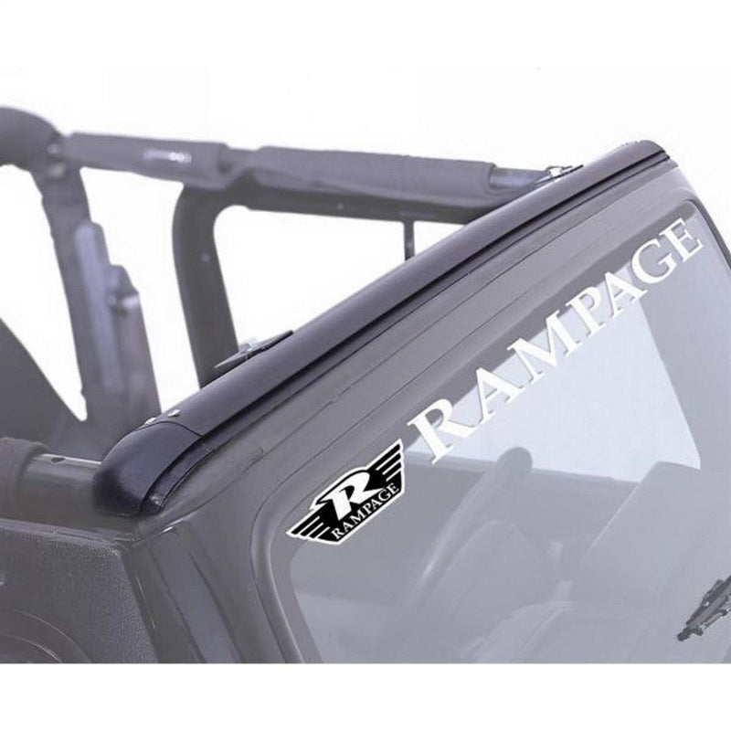 Rampage 1997-2006 Jeep Wrangler(TJ) Windshield Channel - Black 901004