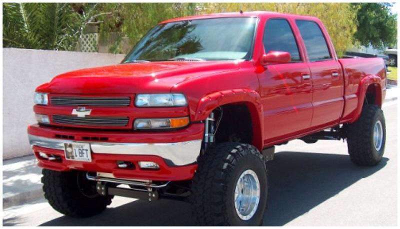 Bushwacker 99-06 Chevy Silverado 1500 Fleetside Pocket Style Flares 2pc 78.0/96.0in Bed - Black 40060-02 Main Image