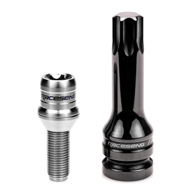 Raceseng TLR-1 Titanium Lug Bolt Set - M14x1.5mm / Conical 60 Deg. Floating Seat - Brushed 01033BRS10-01033BRS10-103102S20