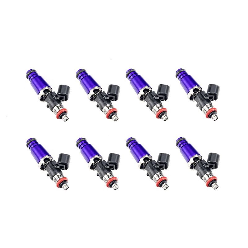 Injector Dynamics 1700cc Injectors - 60mm Length - 14mm Purple Top - 15mm Lower O-Ring (Set of 8) 1700.60.14.15.8