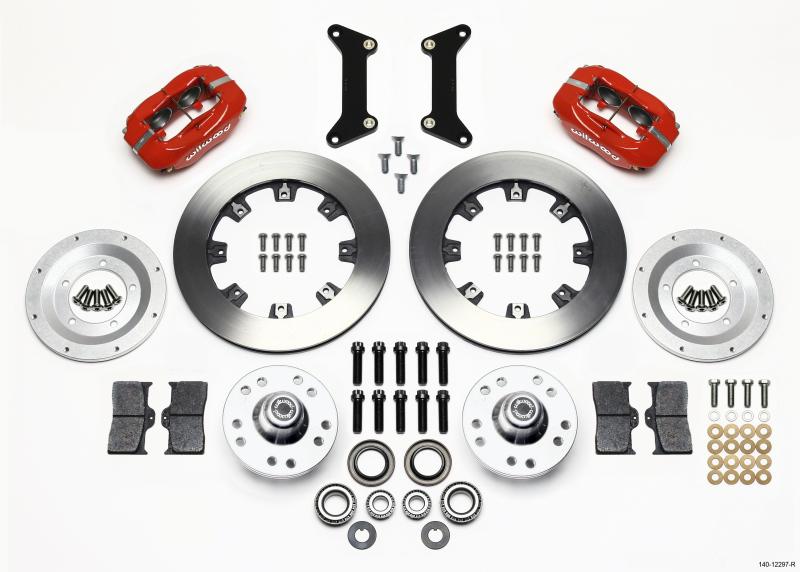 Wilwood Forged Dynalite Front Kit 12.19in Red 79-87 GM G Body 140-12297-R Main Image