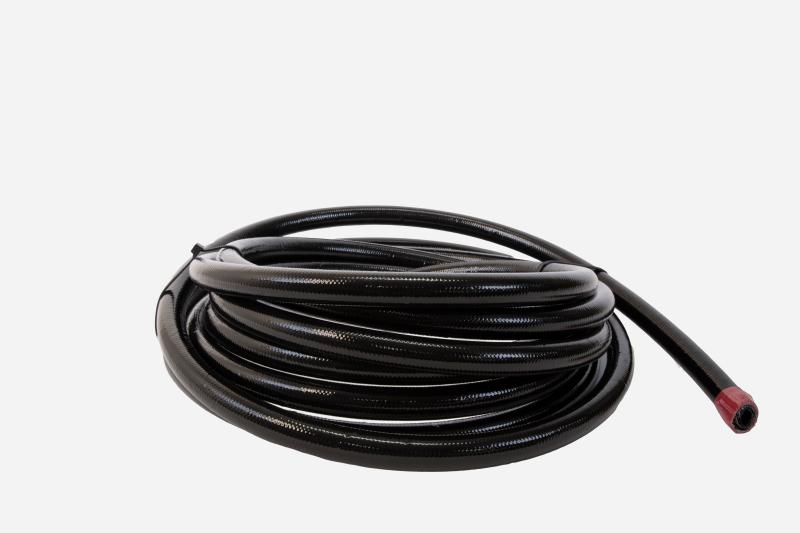 Aeromotive PTFE SS Braided Fuel Hose - Black Jacketed - AN-10 x 20ft 15330 Main Image