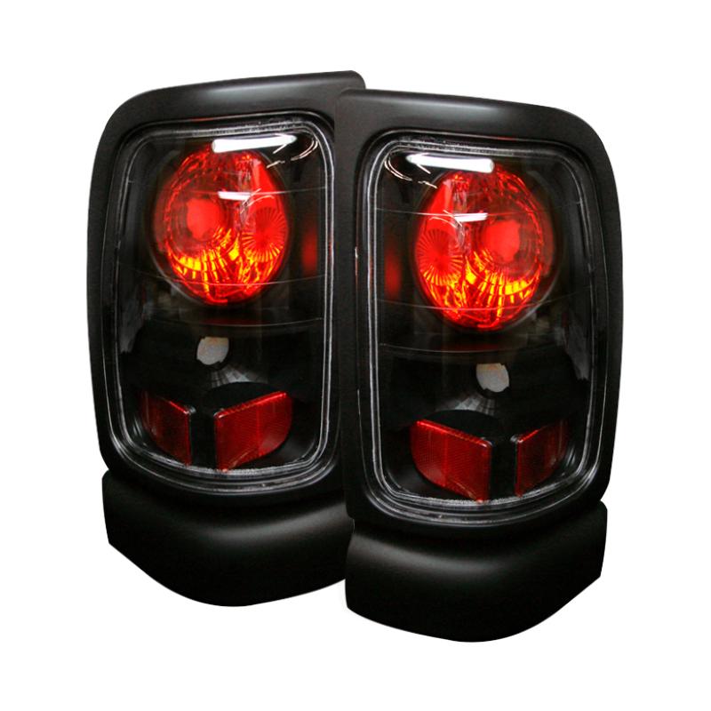 Spyder Dodge Ram 1500 94-01/Ram 2500/3500 94-02 Euro Style Tail Lights Black ALT-YD-DRAM94-BK 5002662 Main Image