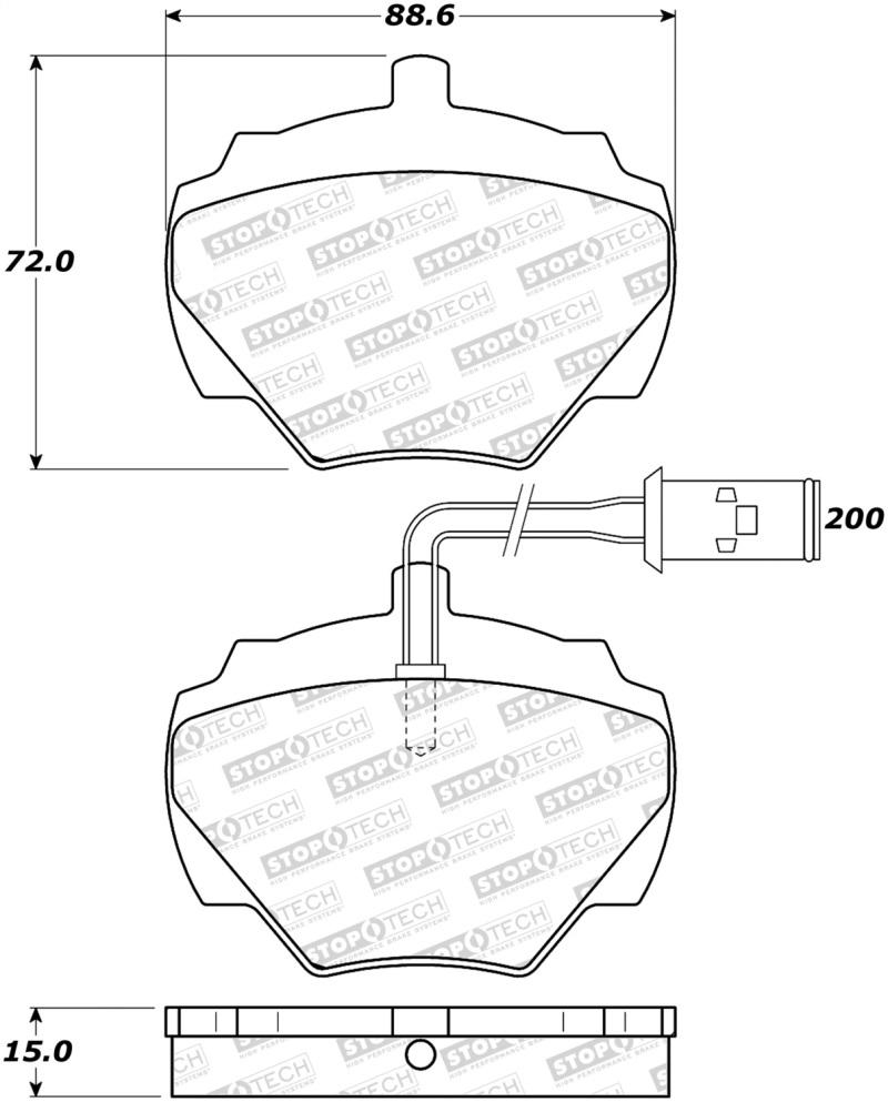 StopTech Street Brake Pads - Front 308.05180 Main Image