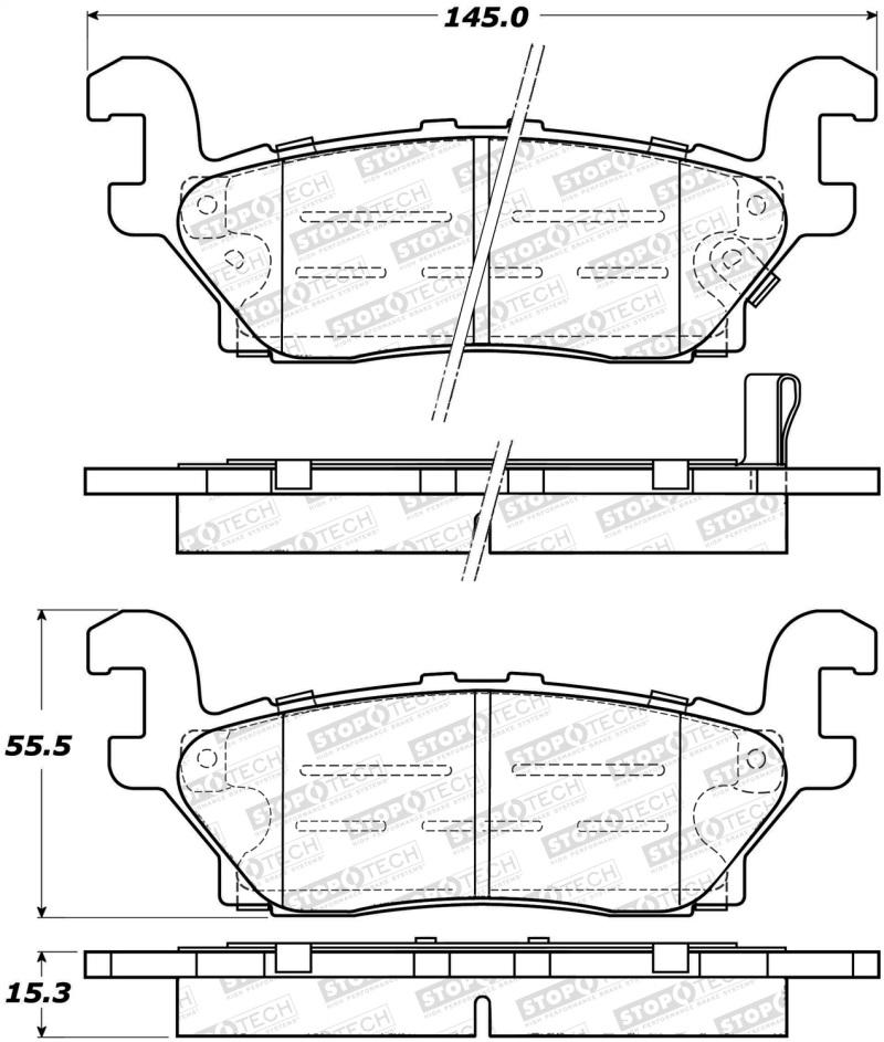 StopTech Street Brake Pads 308.11200 Main Image