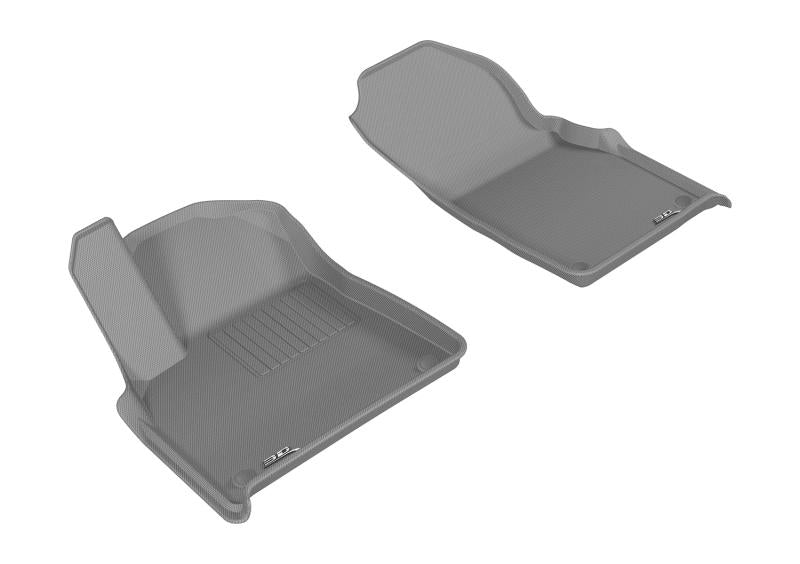 3D MAXpider 2017-2020 Audi Q7/Q8 Kagu 1st Row Floormat - Gray L1AD04011501 Main Image