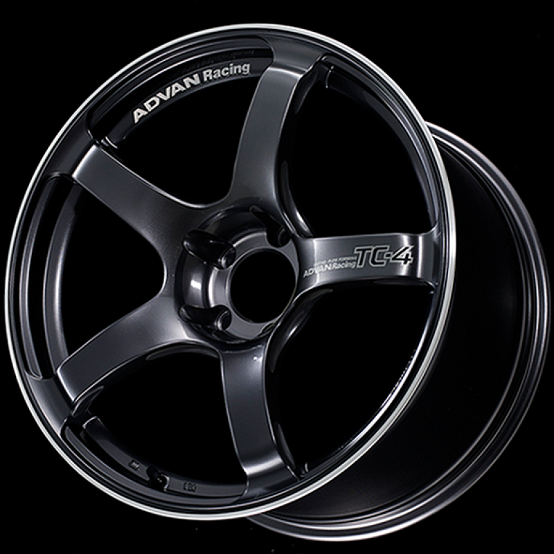 Advan TC4 18x9.5 +12 5-114.3 Racing Gunmetallic and Ring Wheel YAD8J12EGMR