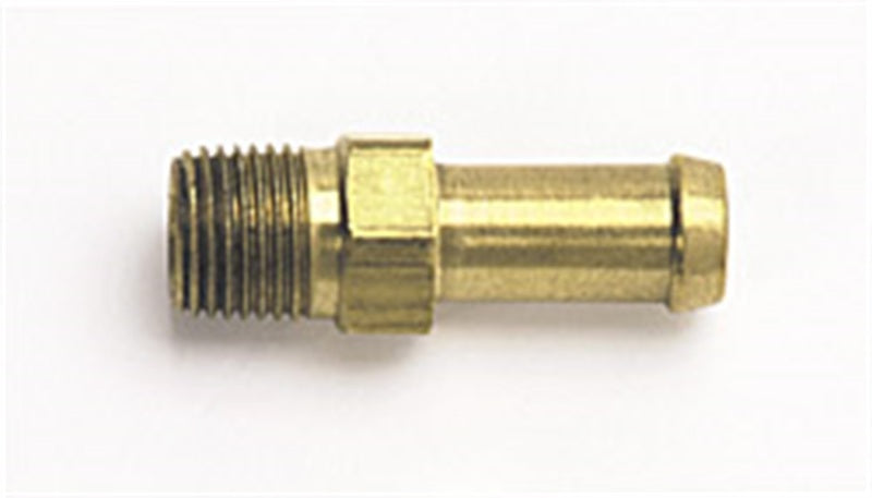 Russell 1/8 NPT x 8mm (5/16 Inch) Hose Single Barb Fitting (Brass Finish)