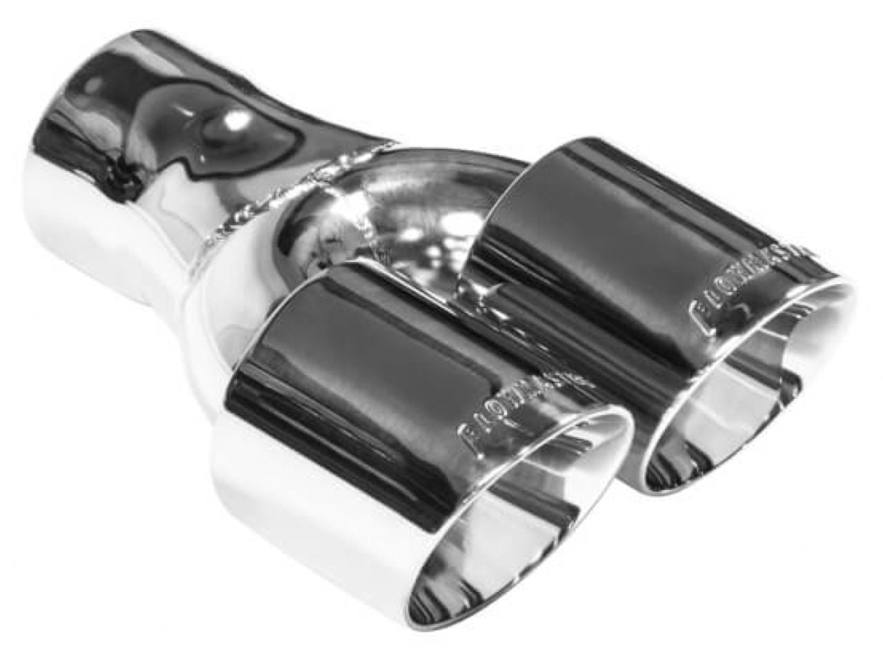 Flowmaster Exhaust Tip - Logo Embossed Dual 3in Angle Cut Polished