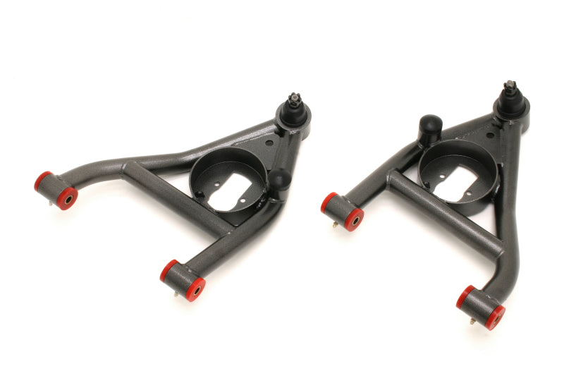 BMR 67-69 1st Gen F-Body Lower A-Arms Non-Adj. Rear Bump Stops (Polyurethane) - Black Hammertone AA009H