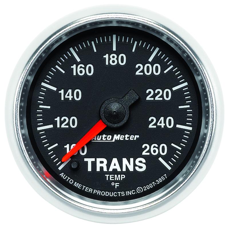 Autometer GS 100-260 degree Electronic Trans Temperature Gauge 3857 Main Image