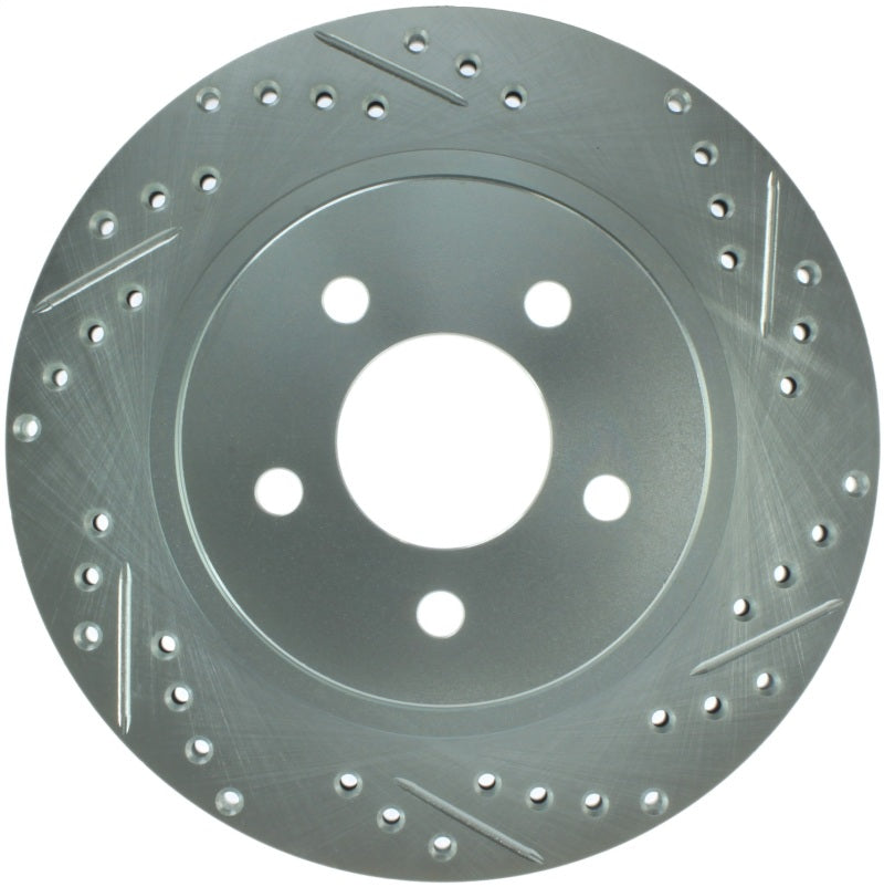 StopTech Select Sport 05-10 Ford Mustang GT Slotted and Drilled Rear Left Rotor 227.61087L