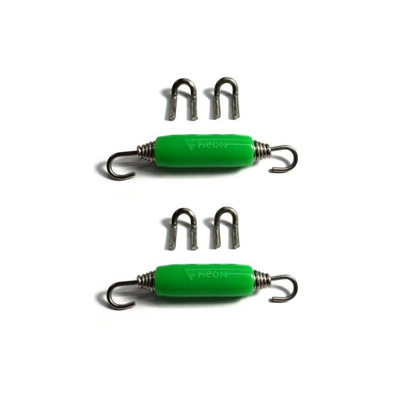 Ticon Industries Green Silicone Titanium Spring Tab and Spring Kit (4 Tabs/2 Springs) - 2 Pack 108-00212-1102 Main Image