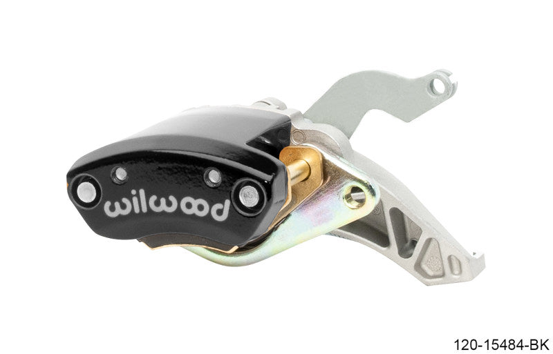 Wilwood Caliper - MC4 Mechanical Right Hand - Black 1.19in Piston 1.10in Rotor - Black 120-15484-BK