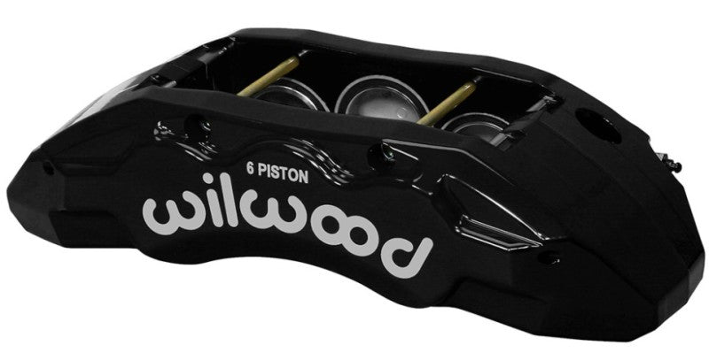 Wilwood Caliper-TX6R- R/H - Black 1.75/1.62/1.62in Pistons 1.38in Disc 120-13817-BK