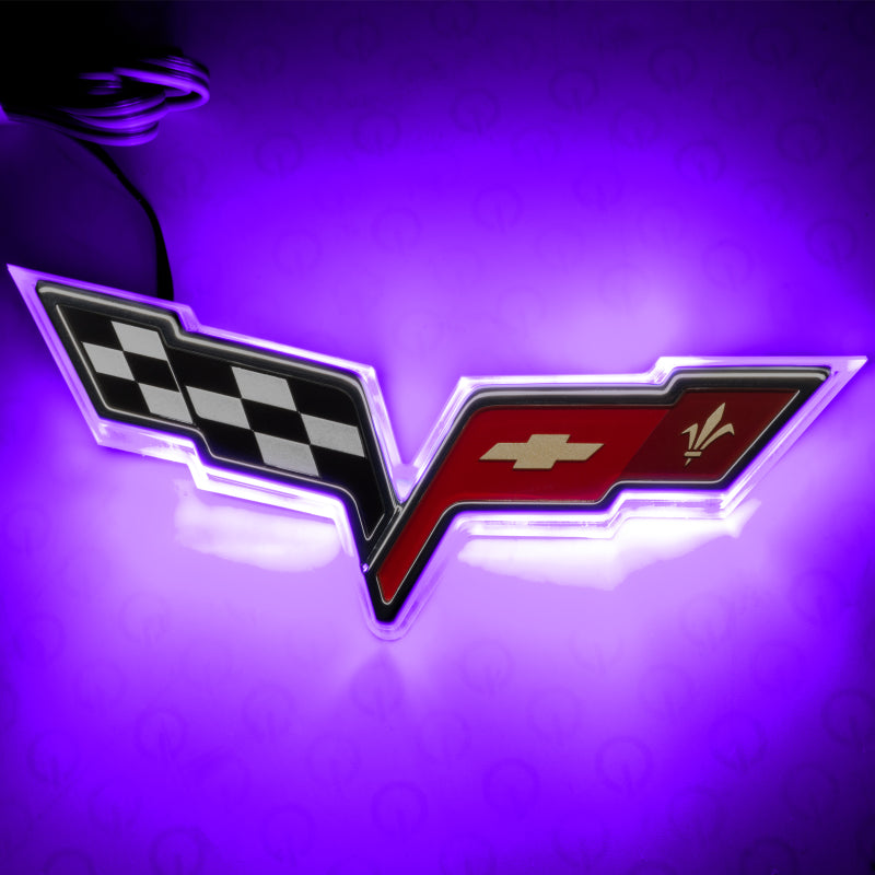 ORACLE Lighting Oracle Chevrolet Corvette C6 Illuminated Emblem - UV/Purple 3099-007