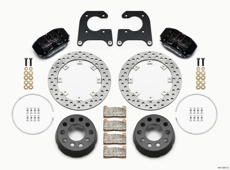 Wilwood Dynapro Lug Mount Single Rear Dynamic Kit SA Drilled M-W/Lamb Ends .690in Studs 140-12551-D Main Image