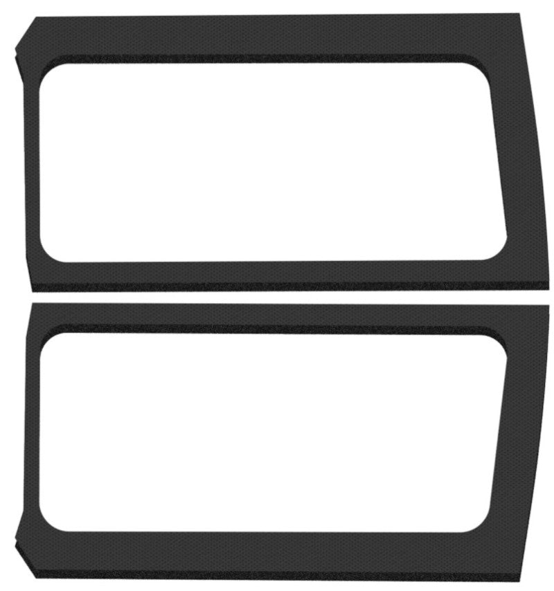 DEI 2019+ Jeep Wrangler JL 2DR Leather Look Side Window Kit - Black 050272