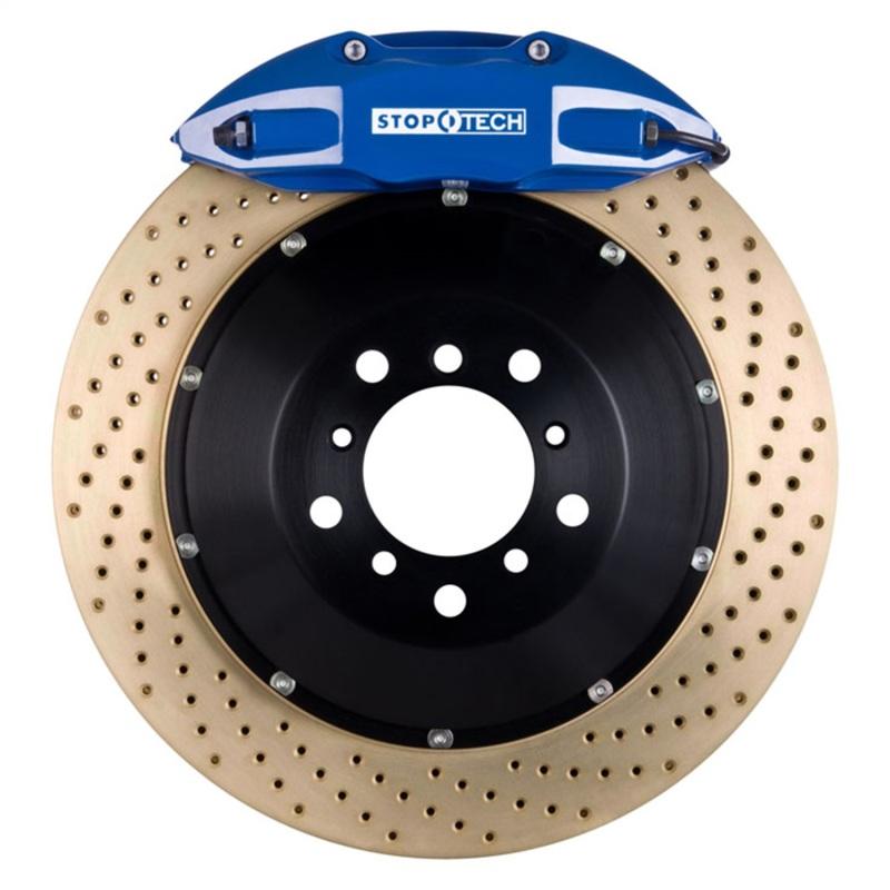 StopTech 00-05 Honda S2000 Blue ST-40 Caliper 345x28mm Drilled Zinc Coated Rotors Rear Big Brake Kit 83.429.005G.24 Main Image