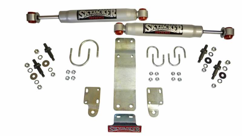 Skyjacker 2007-2017 Jeep Wrangler (JK) (Use w/ OEM Tie Rods) Dual Steering Damper Kit w/ 9000 Series 9204 Main Image