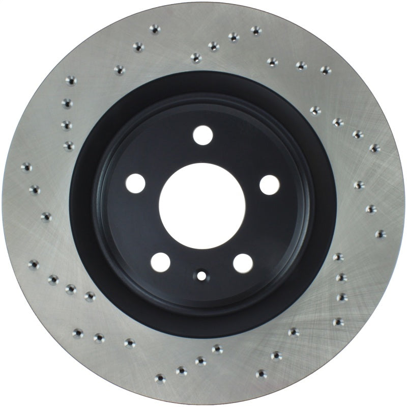 StopTech Sport Cryo Cross Drilled Brake Rotor; Rear Left