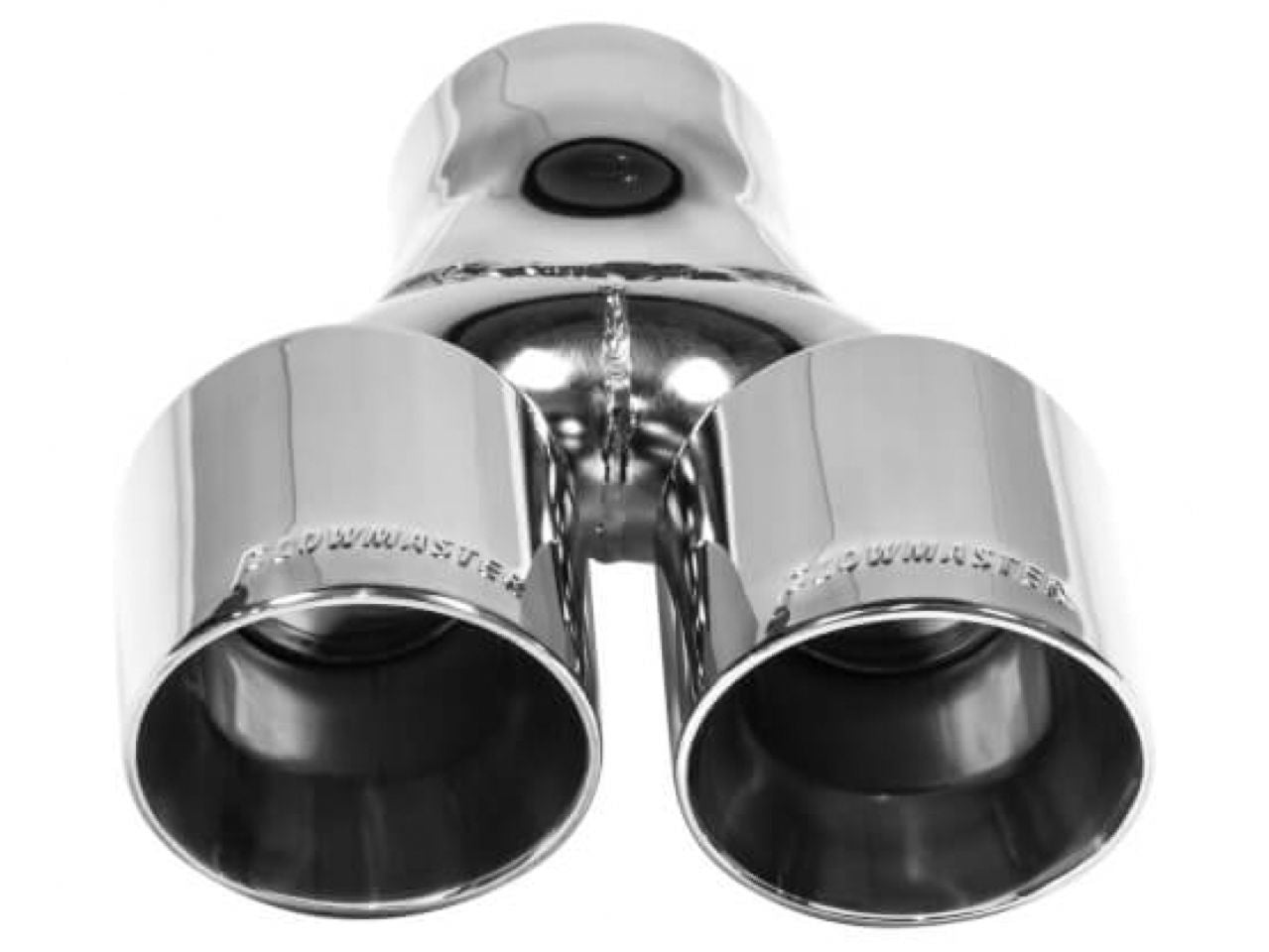 Flowmaster Exhaust Tip - Logo Embossed Dual 3in Angle Cut Polished