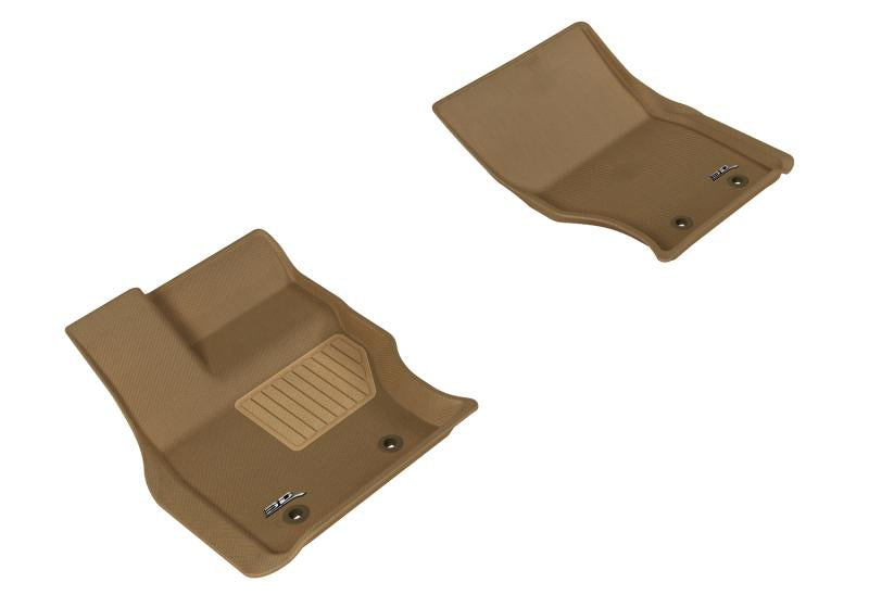 3D MAXpider 2013-2020 Land Rover Range Rover/Range Rover Sport Kagu 1st Row Floormat - Tan L1LR01011502 Main Image