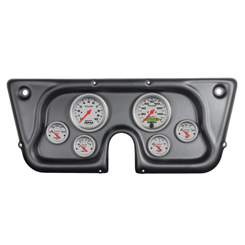 Autometer Ultra-Lite 67-72 Chevy Truck C/K/K5/Suburban Dash Kit 6pc Tach/MPH/Fuel/Oil/WTMP/Volt 7032-UL Main Image