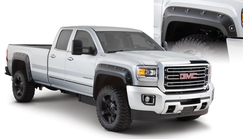 Bushwacker 15-18 GMC Sierra 2500 HD Boss Pocket Style Flares 4pc 78.8/97.6in Bed - Black 40968-02 Main Image