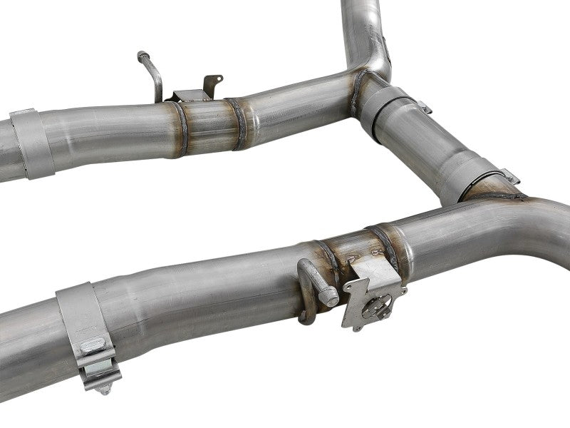 aFe MACH Force-Xp 3in 304 SS Cat-Back Exhaust 15-20 Dodge Charger Hellcat V8-6.2L/6.4L w/o Muffler 49-32070NM