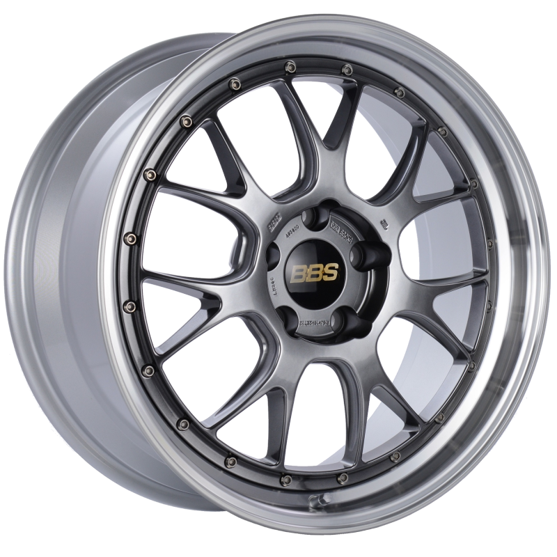 BBS LM-R 19x8.5 5x120 ET32 Diamond Black Center Diamond Cut Lip Wheel -82mm PFS/Clip Required LM306DBPK Main Image