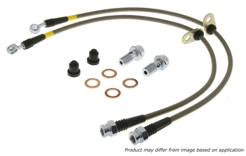 StopTech 07-08 Honda Fit Stainless Steel Brake Lines 950.40017 Main Image