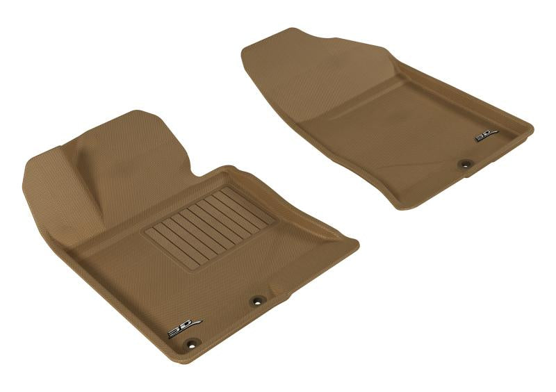 3D MAXpider 2011-2015 Kia Optima Kagu 1st Row Floormat - Tan L1KA02511502 Main Image