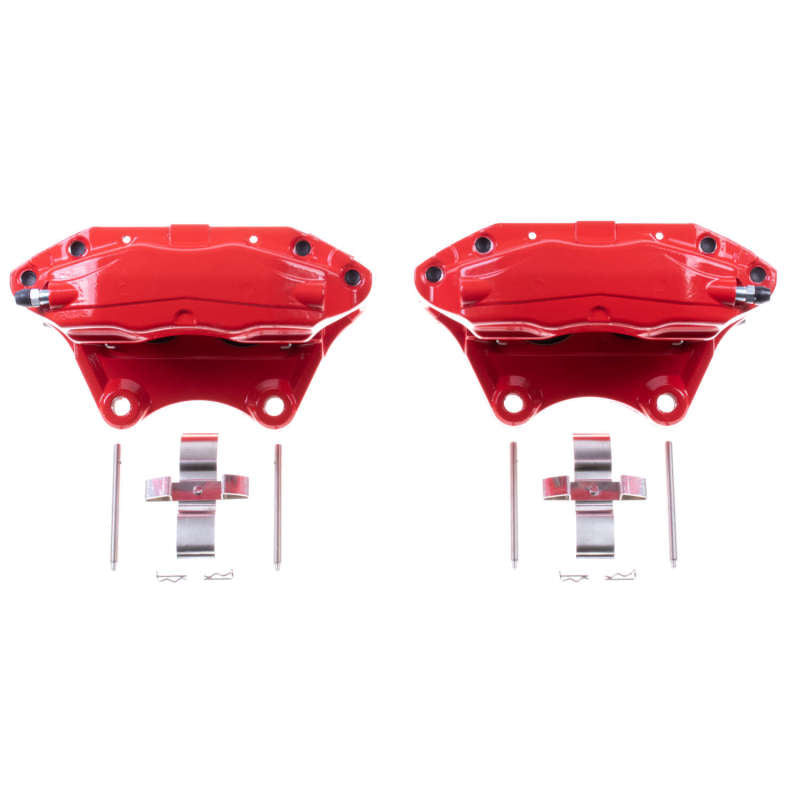 Power Stop 03-04 Infiniti G35 Rear Red Calipers - Pair S6264