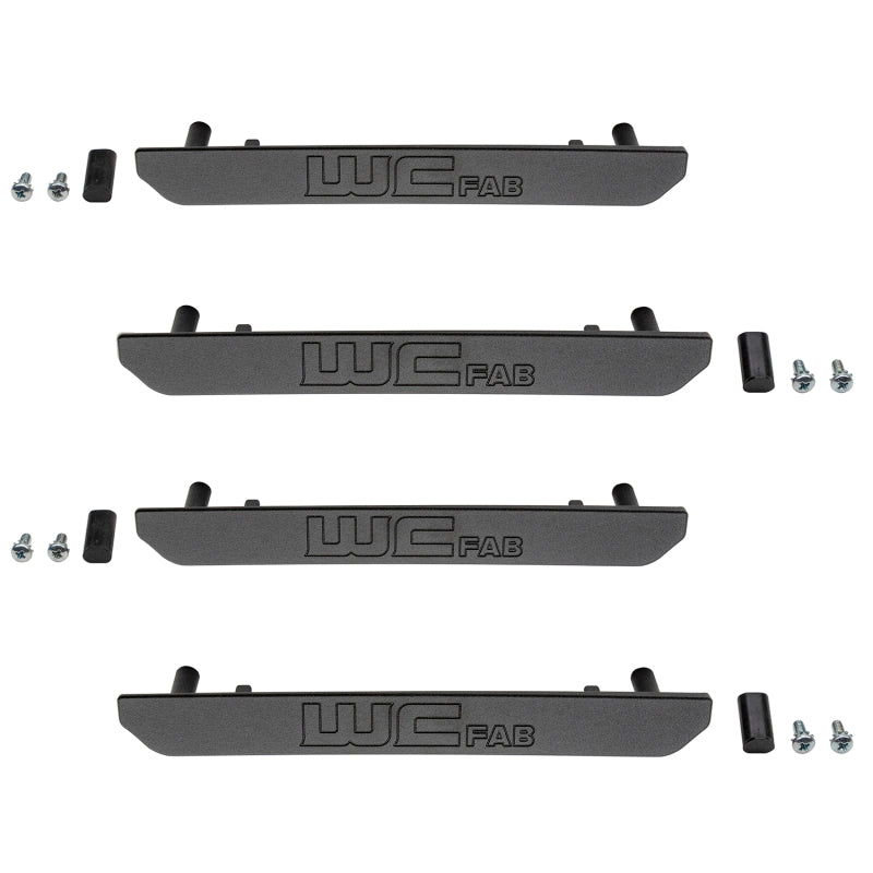 Wehrli 2020+ GMC 2500/3500HD Fender Flare Marker Light Delete Kit w/Logo - Fine Texture Black WCF100392