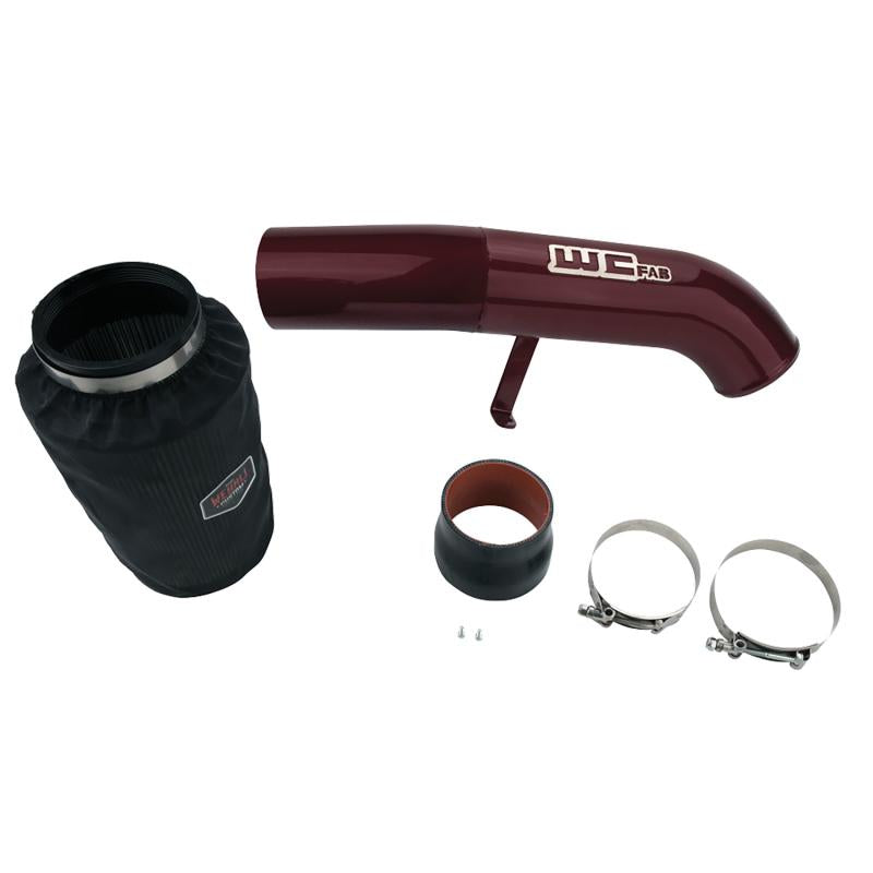 Wehrli 01-04 Chevrolet 6.6L LB7 Duramax 4in Intake Kit - WCFab Red WCF100334-RED Main Image