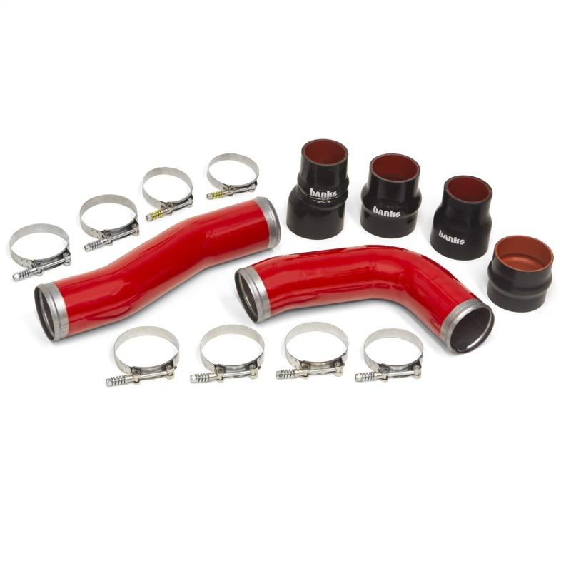 Banks 10-12 Ram 6.7L Diesel OEM Replacement Cold Boost Tubes - Red 25998 Main Image