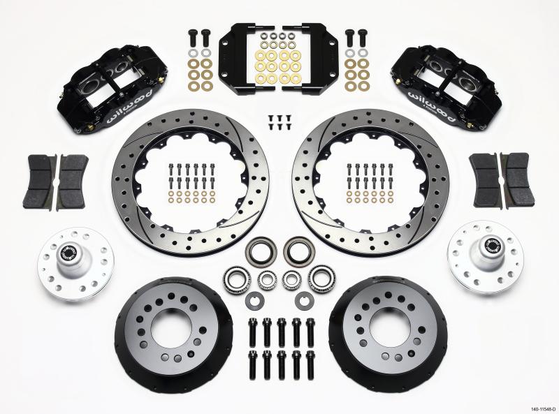 Wilwood Narrow Superlite 6R Front Hub Kit 12.88in Drilled Magnum Force Drop Spndle 140-11548-D Main Image