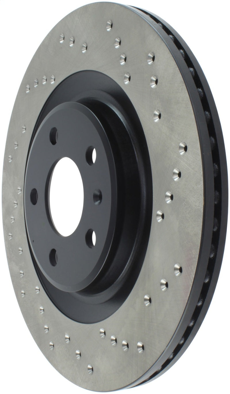 StopTech Sport Cryo Cross Drilled Brake Rotor; Front Right