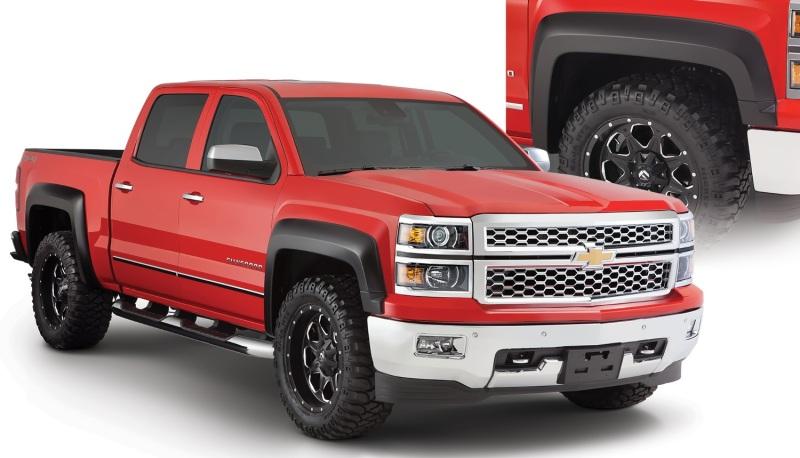 Bushwacker 14-16 Chevy Silverado 1500 Extend-A-Fender Style Flares 4pc - Black 40963-02 Main Image