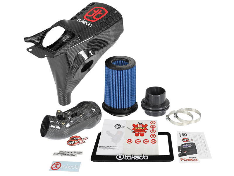 aFe Momentum Black Series Carbon Fiber CAIS w/Pro 5R Filter 17-18 Honda Civic Type R I4-2.0L (t) 58-10002R