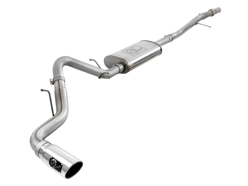 afe Apollo GT Series 2019 GM Silverado/Sierra 1500 4.3L/5.3L 409 SS CB Exhaust System w/Polished Tip 49-44107-P