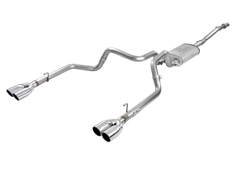 aFe Vulcan Series 3in-2-1/2in 304 SS Cat-Back 2019 GM Silverado 1500 V8-5.3L w/ Polished Tips 49-34104-P