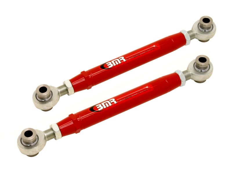 BMR 10-15 5th Gen Camaro Rear Adj. Rod Ends Toe Rods - Red TR004R